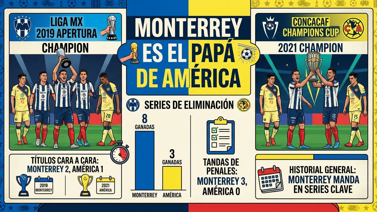 MONTERREY, EL PAPÁ DE AMÉRICA: manda en penales, en series de eliminación y ya le sacó una Liga y una Concacaf cara a cara
